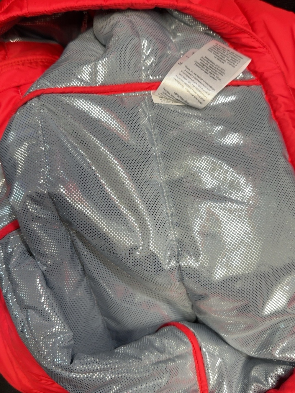 Columbia Women’s S Red Omni-Heat Long Puffer Coat Full Zip - Picture 11 of 12